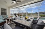 Covered Lanai with Dining Space and Sitting Area